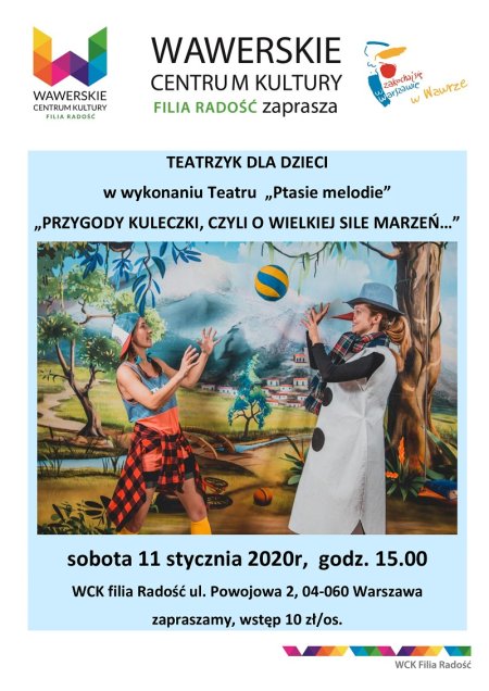 Przygody Kuleczki - Teatrzyk dla dzieci w Radości - dla dzieci