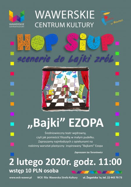 HOP-SIUP warsztaty teatralno-plastyczne - dla dzieci