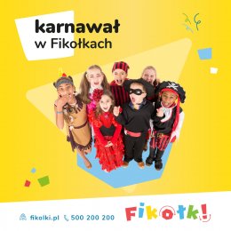 Bal Karnawałowy Sala Zabaw Fikołki Arkadia - Bilety na wydarzenie dla dzieci