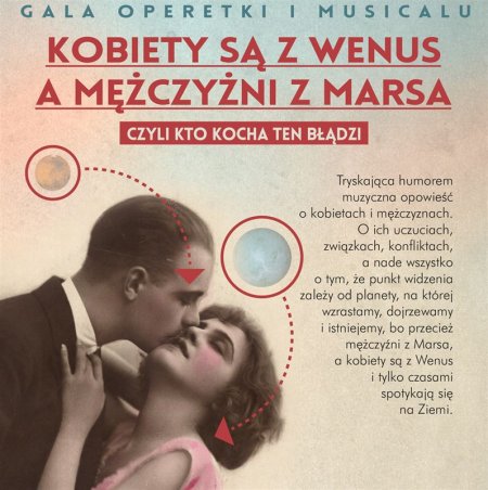 Kobiety są z Wenus a Mężczyźni z Marsa, czyli kto pyta ten błądzi - koncert operetki i musicalu - koncert