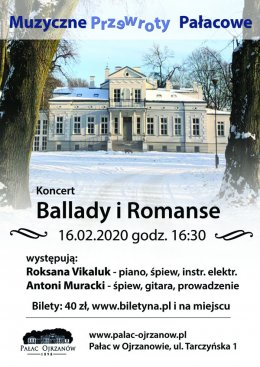 Muzyczne Przewroty Pałacowe - Ballady i Romanse - koncert