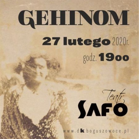 Gehinom - Teatr SAFO - spektakl