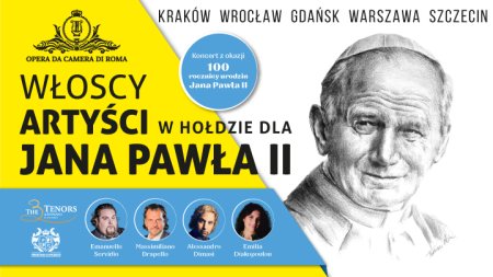 Włoscy artyści w hołdzie dla Jana Pawła II - koncert