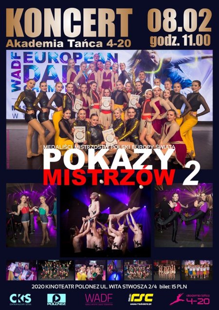 Pokazy Mistrzów 2 - Koncert Akademii Tańca 4-20 - koncert