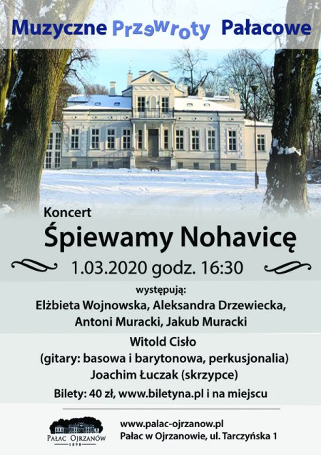 Muzyczne Przewroty Pałacowe - Śpiewamy Nohavicę - koncert