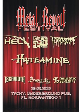 Metal Revolt Fest: HORRORSCOPE, Neurotic Serenity, Iscariota, PROSECUTOR, Planet Hell, The King, Hateamine - koncert