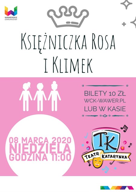 Spektakl dla dzieci - "Księżniczka Rosa i Klimek" - dla dzieci