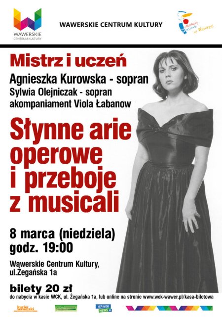 Mistrz i uczeń - słynne arie operowe i przeboje z musicali - koncert