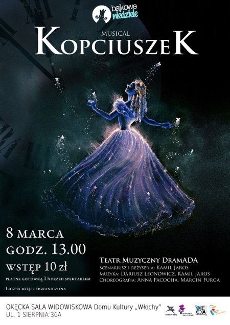 Musical "Kopciuszek" z cyklu Bajkowe Niedziele - dla dzieci