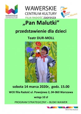 Pan Malutki - teatrzyk dla dzieci - dla dzieci