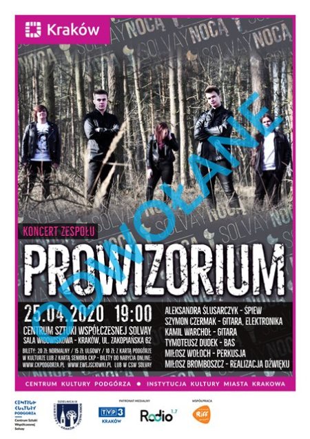 SOLVAY NOCĄ Koncert zespołu "Prowizorium" ODWOŁANY - koncert