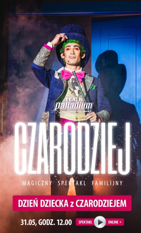 Czarodziej - magiczny spektakl familijny - transmisje on-line