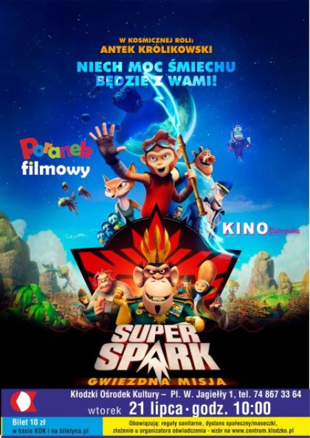 Poranek filmowy - Super Spark: Gwiezdna Misja - dla dzieci