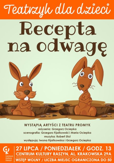 „Recepta na odwagę" - Teatr Promyk - dla dzieci