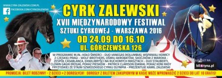 Cyrk Zalewski - XVII Międzynarodowy Festiwal Sztuki Cyrkowej Warszawa 2016 - cyrk