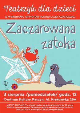 „Zaczarowana Zatoka" - Teatr Lalek Czarodziej - Bilety na wydarzenie dla dzieci