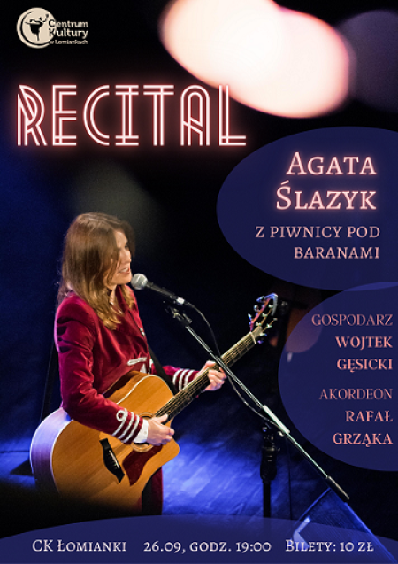 Scena Zaułek // recital Agaty  Ślazyk z Piwnicy pod Baranami - koncert