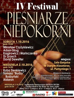 IV Festiwal Pieśniarze Niepokorni - koncert
