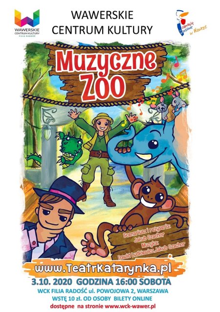 Muzyczne Zoo - bajka dla dzieci w Radości - spektakl