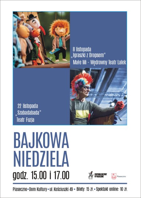 "Igraszki z Dropsem" Małe Mi - Wędrowny Teatr Lalek - dla dzieci