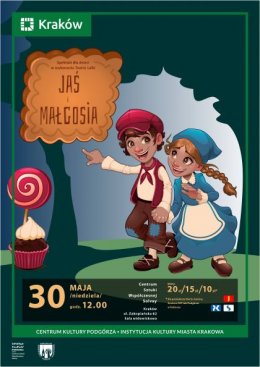 Spektakl dla dzieci pn.: „Jaś i Małgosia” Teatr Lalki - dla dzieci