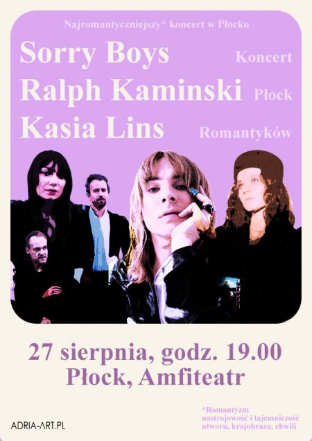 Płock Romantyków - Ralph Kaminski, Kasia Lins, Sorry Boys - koncert
