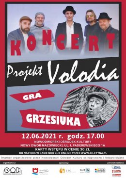 PROJEKT VOLODIA GRA GRZESIUKA - SZEMRANE PIOSENKI - koncert