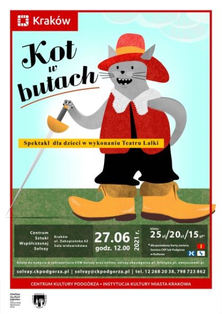 Spektakl dla dzieci pn.: „Kot w butach” Teatr Lalki - dla dzieci