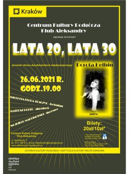 "Lata 20-te, lata 30-te" - Dorota Helbin - Bilety na koncert