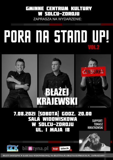 Pora na Stand-up vol.2: BŁAŻEJ KRAJEWSKI - stand-up