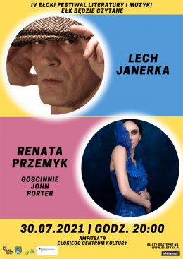 Lech Janerka / Renata Przemyk - gościnnie John Porter - IV Ełcki Festiwal Literatury i Muzyki "Ełk Będzie Czytane" - koncert