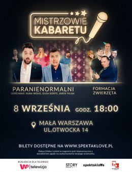 Mistrzowie Kabaretu: Formacja Zwierzęta i Paranienormalni -  rejestracja WP Telewizja - kabaret