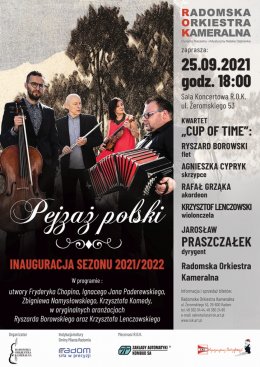 Inauguracja sezonu 2021/2022 –  Pejzaż polski - koncert