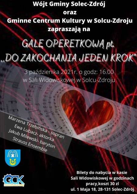 GALA OPERETKOWA "DO ZAKOCHANIA JEDEN KROK" - koncert