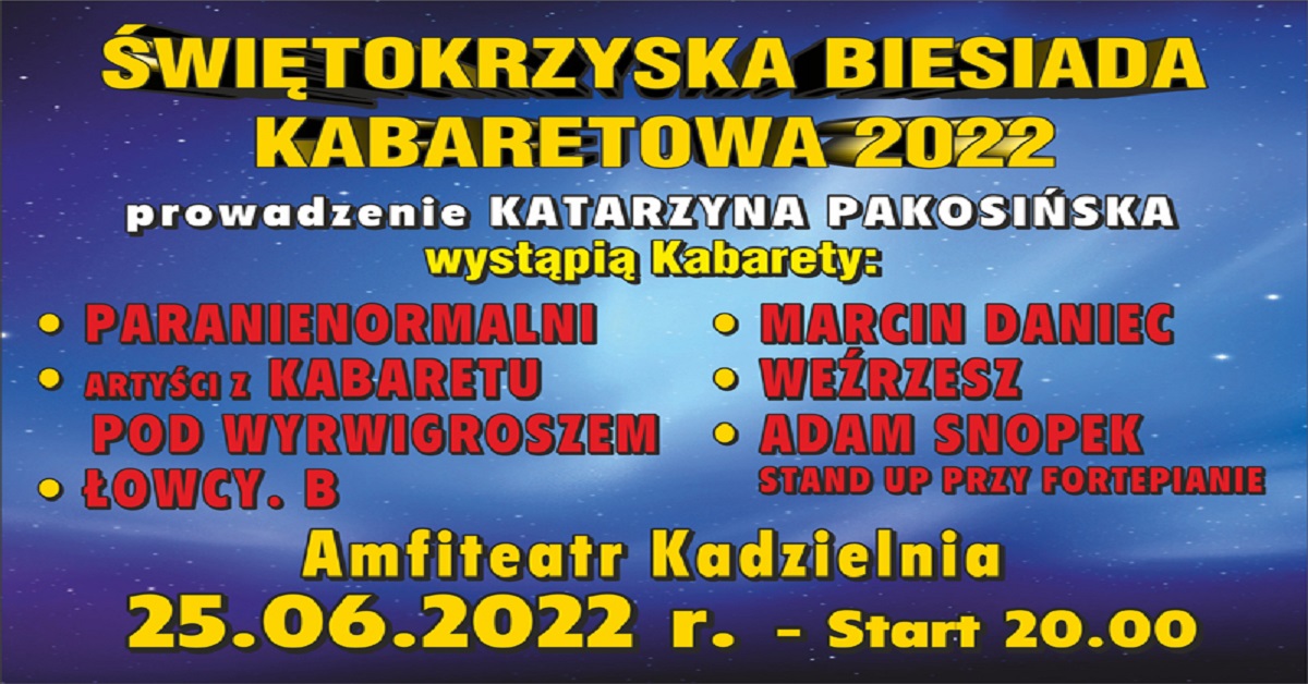 Program Biesiady U Bartnika 2019 Świętokrzyska Biesiada Kabaretowa | Bilety Online, Opis, Recenzje