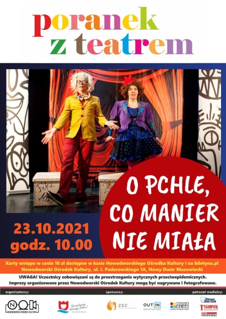 PORANEK Z TEATREM - O PCHLE, CO MANIER NIE MIAŁA - dla dzieci