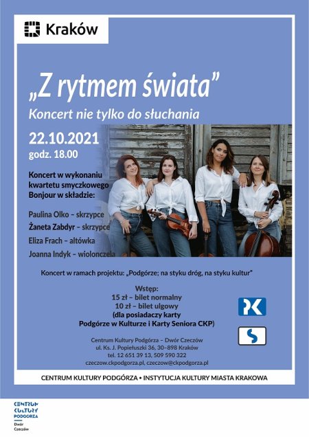 Koncert nie tylko do słuchania pt. "Z rytmem świata" - koncert