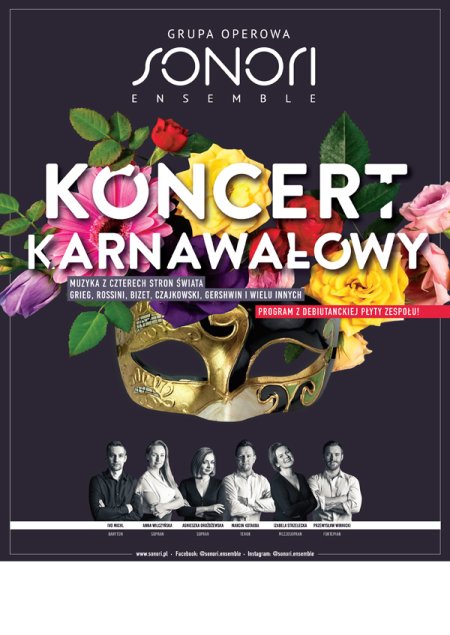 Grupa Operowa Sonori Ensemble - Koncert Karnawałowy "Muzyka z czterech stron świata" - koncert