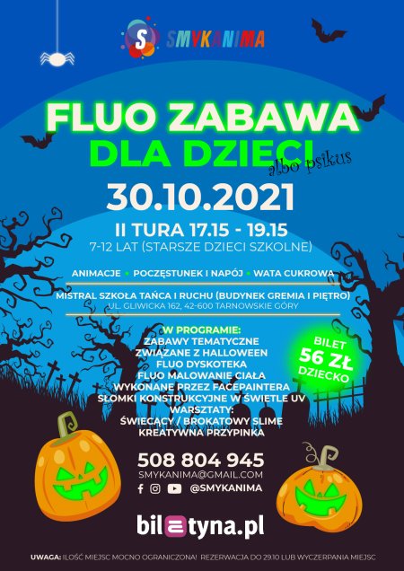 Fluo zabawa dla dzieci albo psikus - dla dzieci