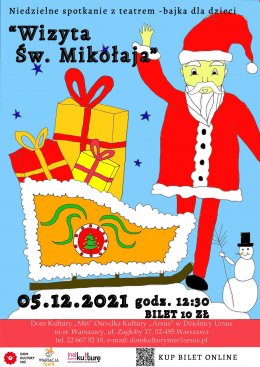 Teatr "Wariacja" spotkanie ze św. Mikołajem - dla dzieci
