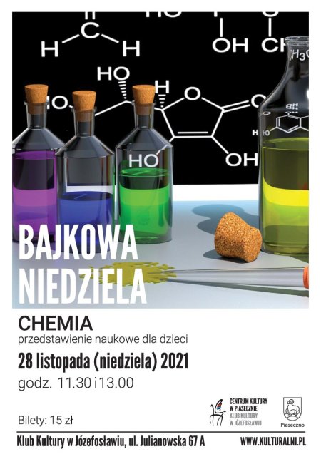 Bajkowa Niedziela - Chemia – przedstawienie naukowe dla dzieci - dla dzieci