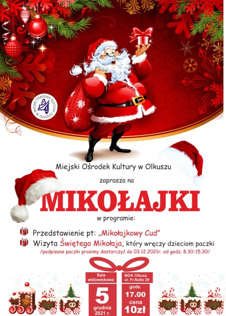 Mikołajki z MOK - dla dzieci