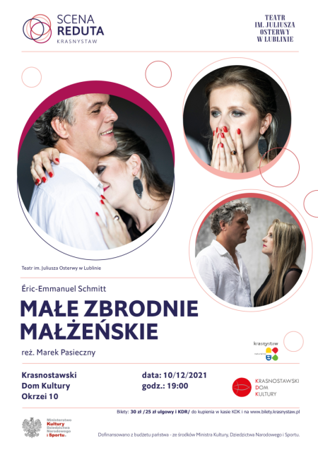 Spektakl „Małe zbrodnie małżeńskie” SCENA REDUTA - spektakl