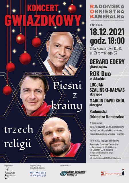 Pieśni z krainy trzech religii - Koncert gwiazdkowy 2021 - koncert