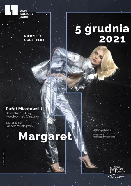 Margaret. 5.12 (niedziela), godz. 19.00 - koncert