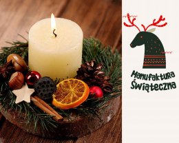 Manufaktura Bożonarodzeniowa 2021: Stroiki świąteczne na plastrze drewna - Bilety