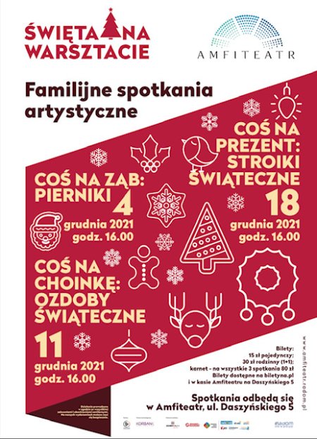 Święta na warsztacie! Spotkania z serii „coś na” w Amfiteatrze - inne