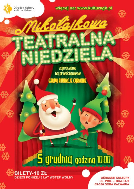 Mikołajkowa Teatralna Niedziela - spektakl