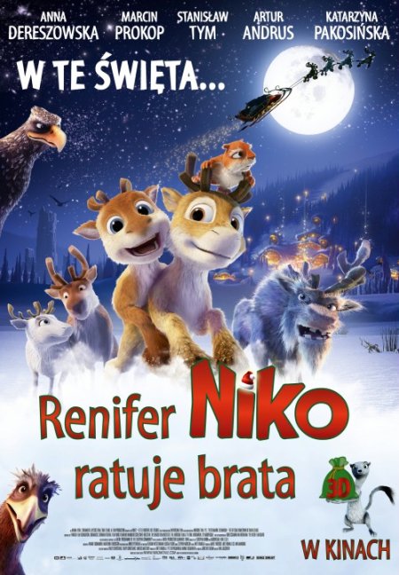 Renifer Niko ratuje brata - film