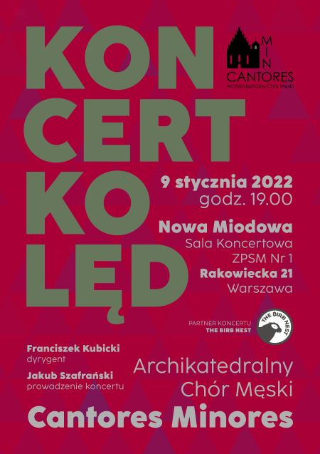 Koncert Kolęd - Chór Męski Cantores Minores - koncert